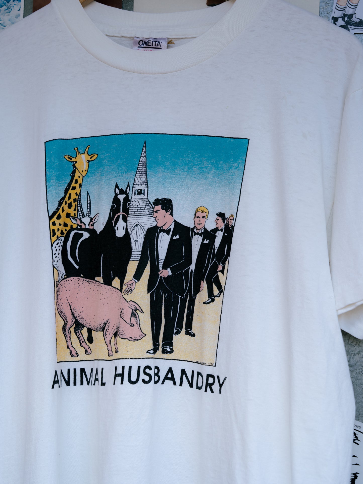 1980's "ONEITA" Animal Husbandry Tee