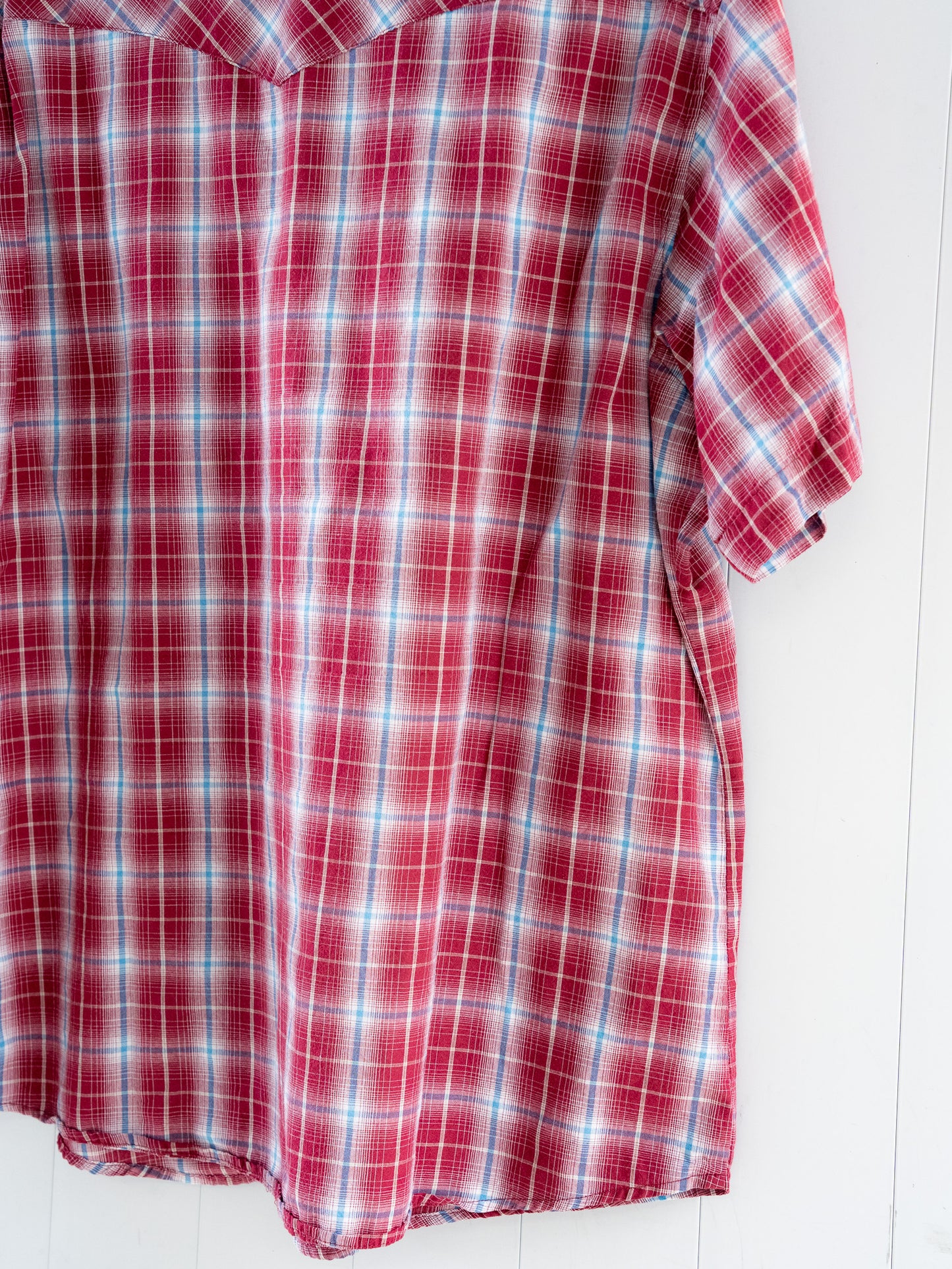 "WRANGLER" Short Sleeves Western Snap Shirt