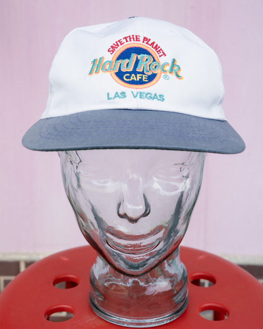 Late 1990s "HARD ROCK CAFE" Las Vegas Save The Planet 6-Panel Cap