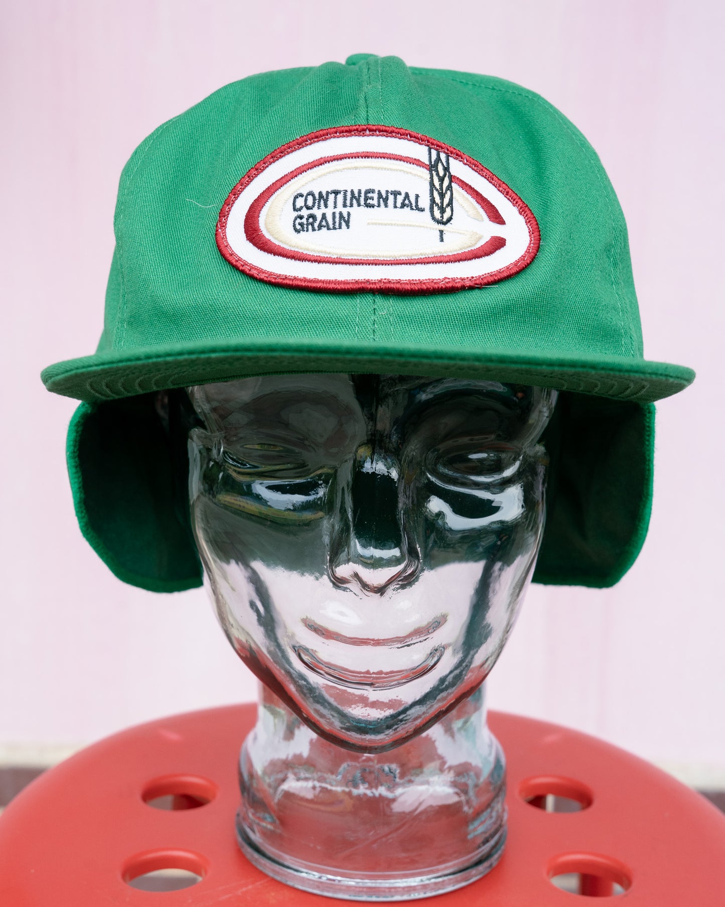 1980s "K-Products" Continental Grain Flap Cap