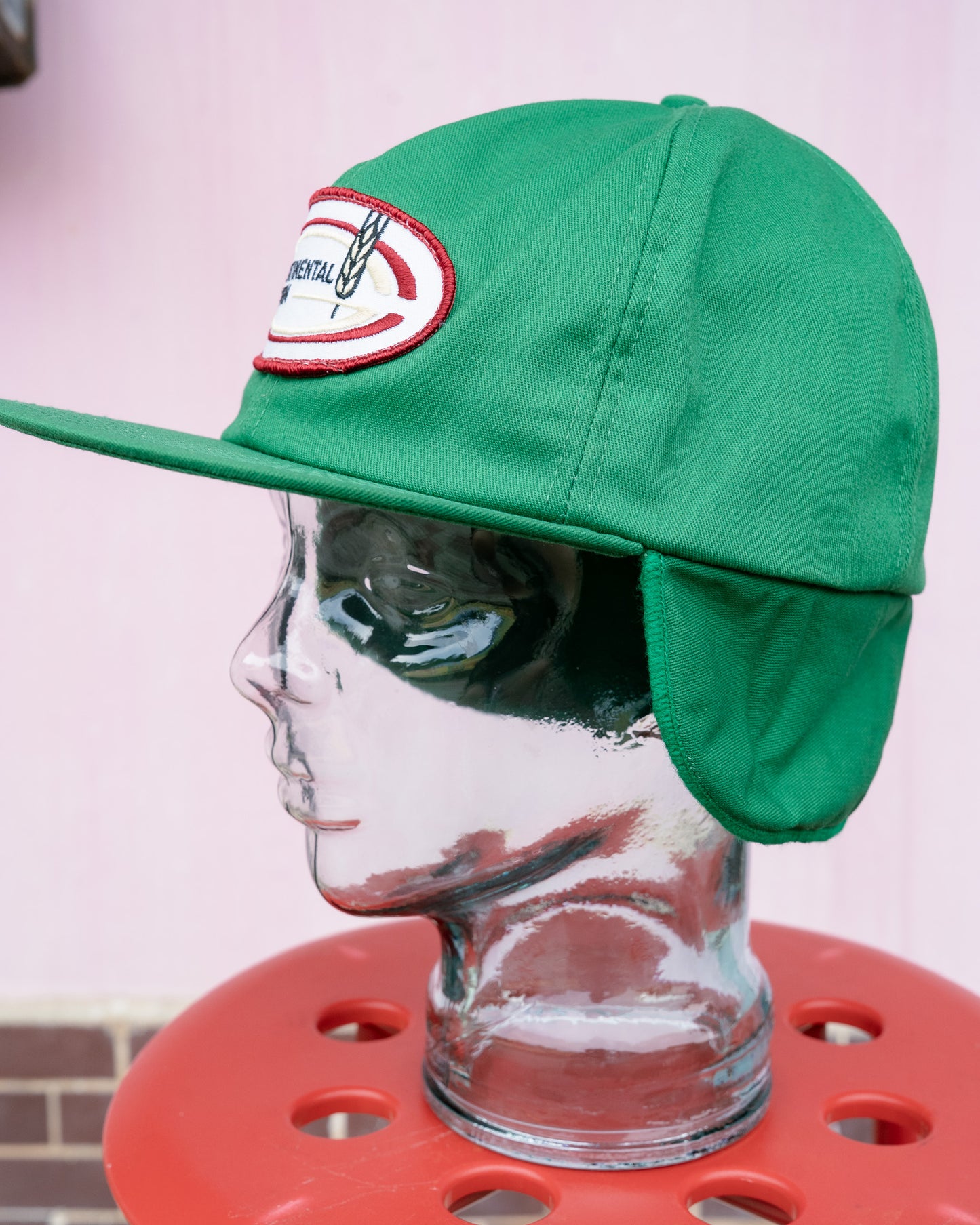 1980s "K-Products" Continental Grain Flap Cap