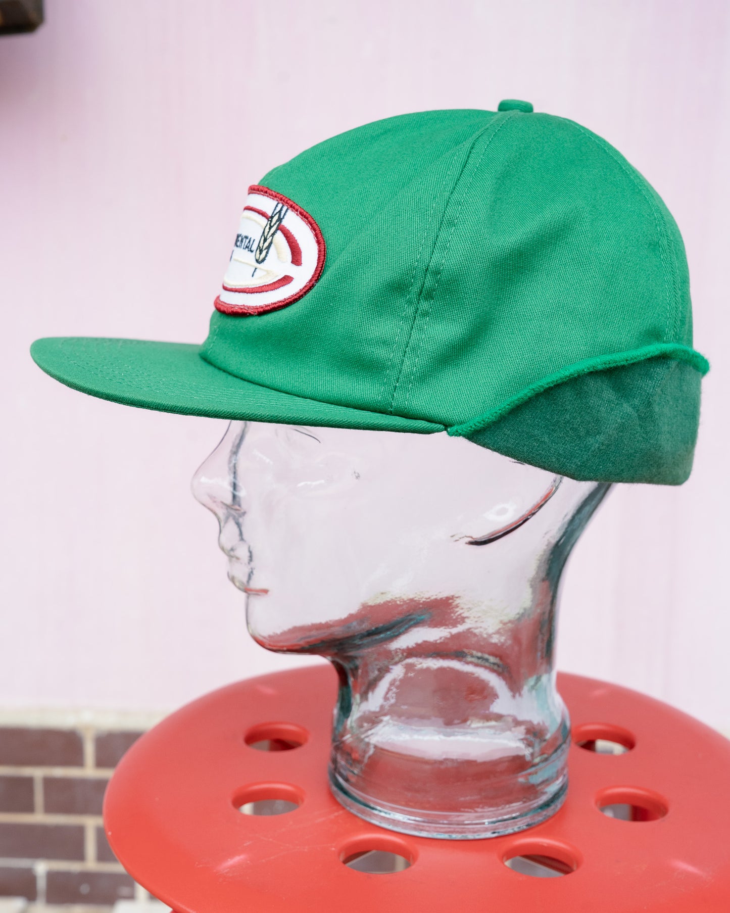 1980s "K-Products" Continental Grain Flap Cap