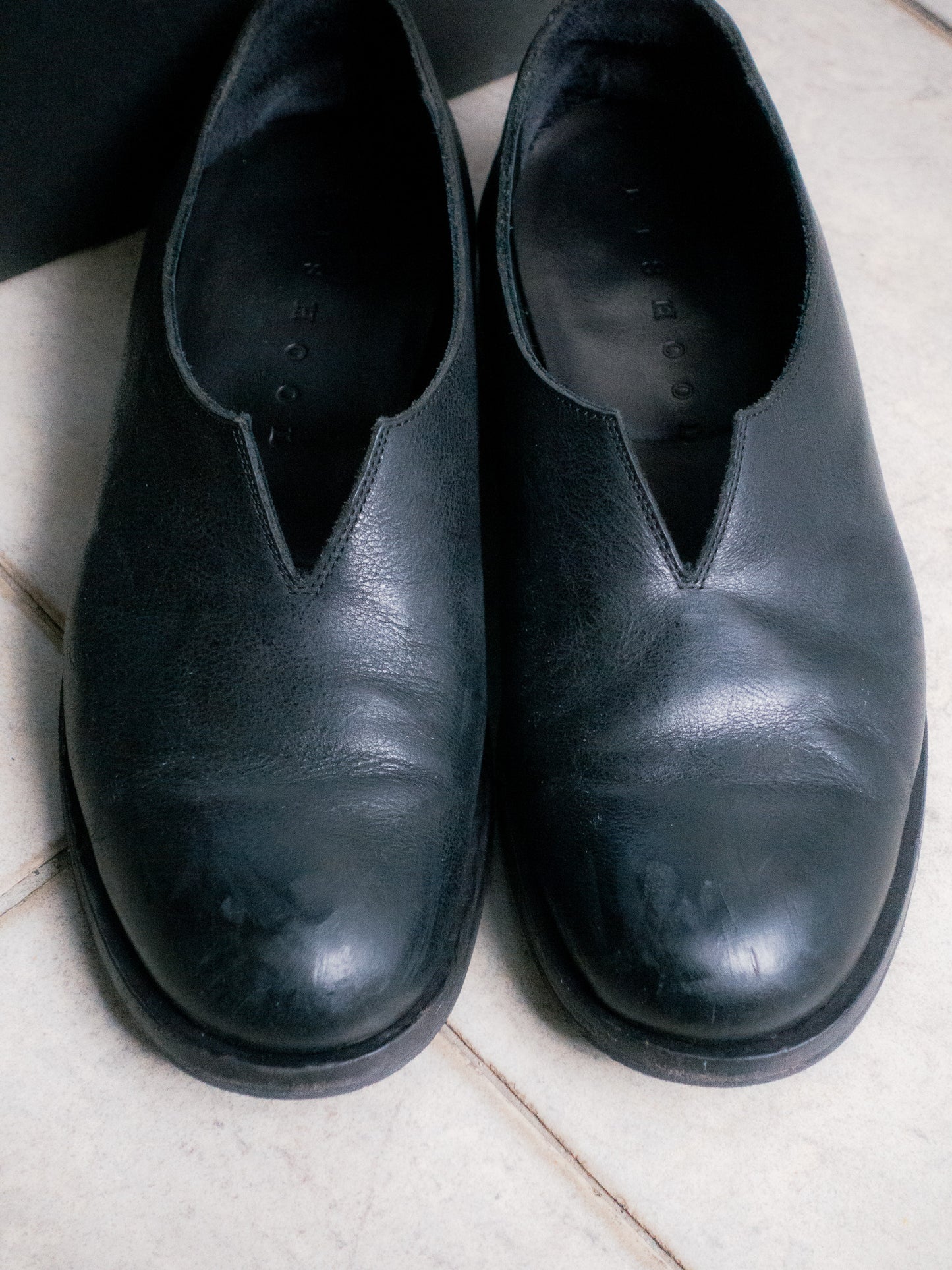 "BISHOOL" Lapel Leather Shoes