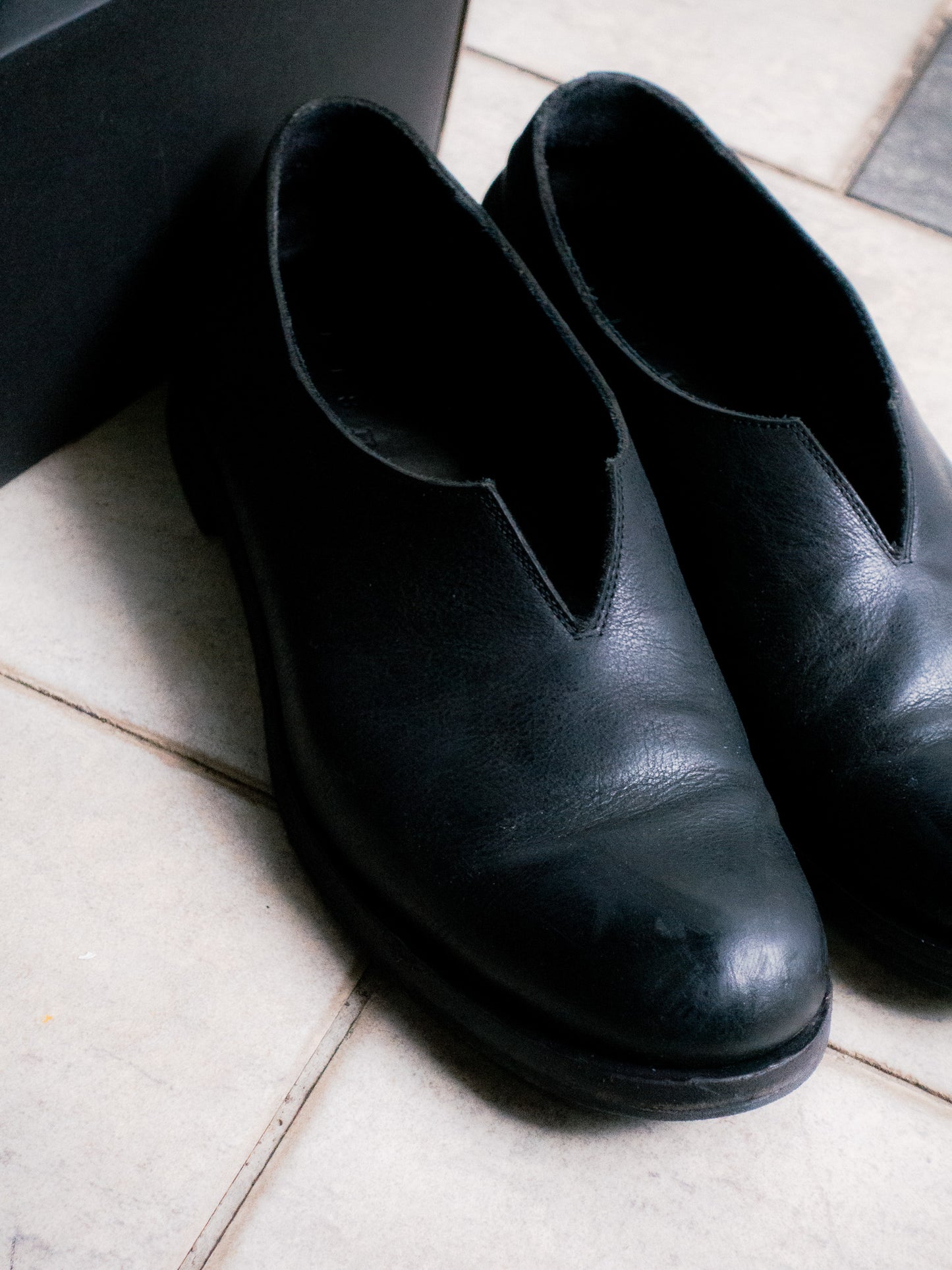 "BISHOOL" Lapel Leather Shoes