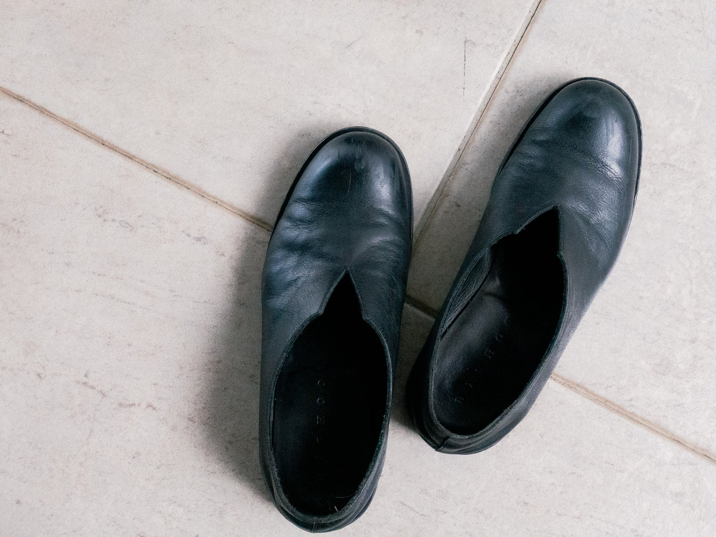 "BISHOOL" Lapel Leather Shoes