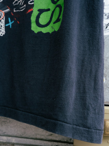 Early 1990s "CHANGES" The Three Stooges Moe Knows Hoops Tee