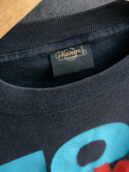 Early 1990s "CHANGES" The Three Stooges Moe Knows Hoops Tee