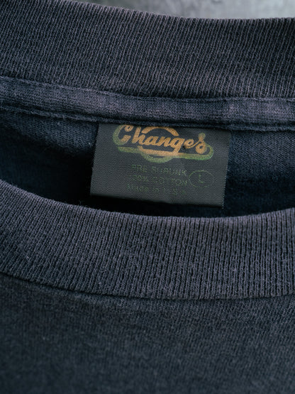 Early 1990s "CHANGES" The Three Stooges Moe Knows Hoops Tee