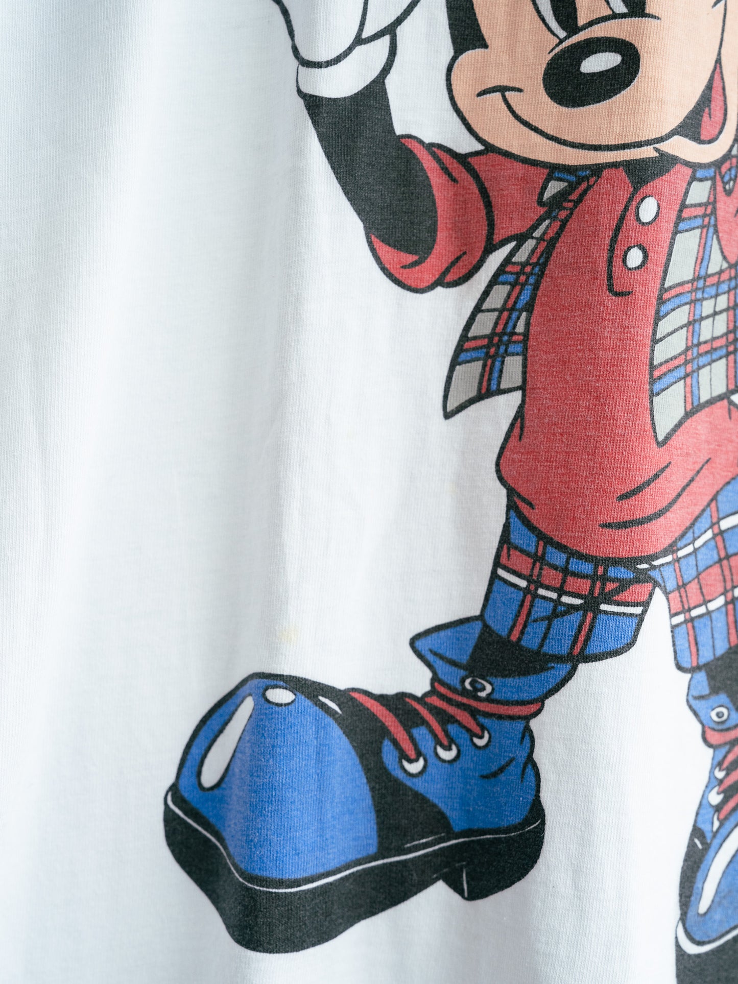 1990s "SHERRY'S" Disney Mickey Mouse & Goofy New York Street Style Tee