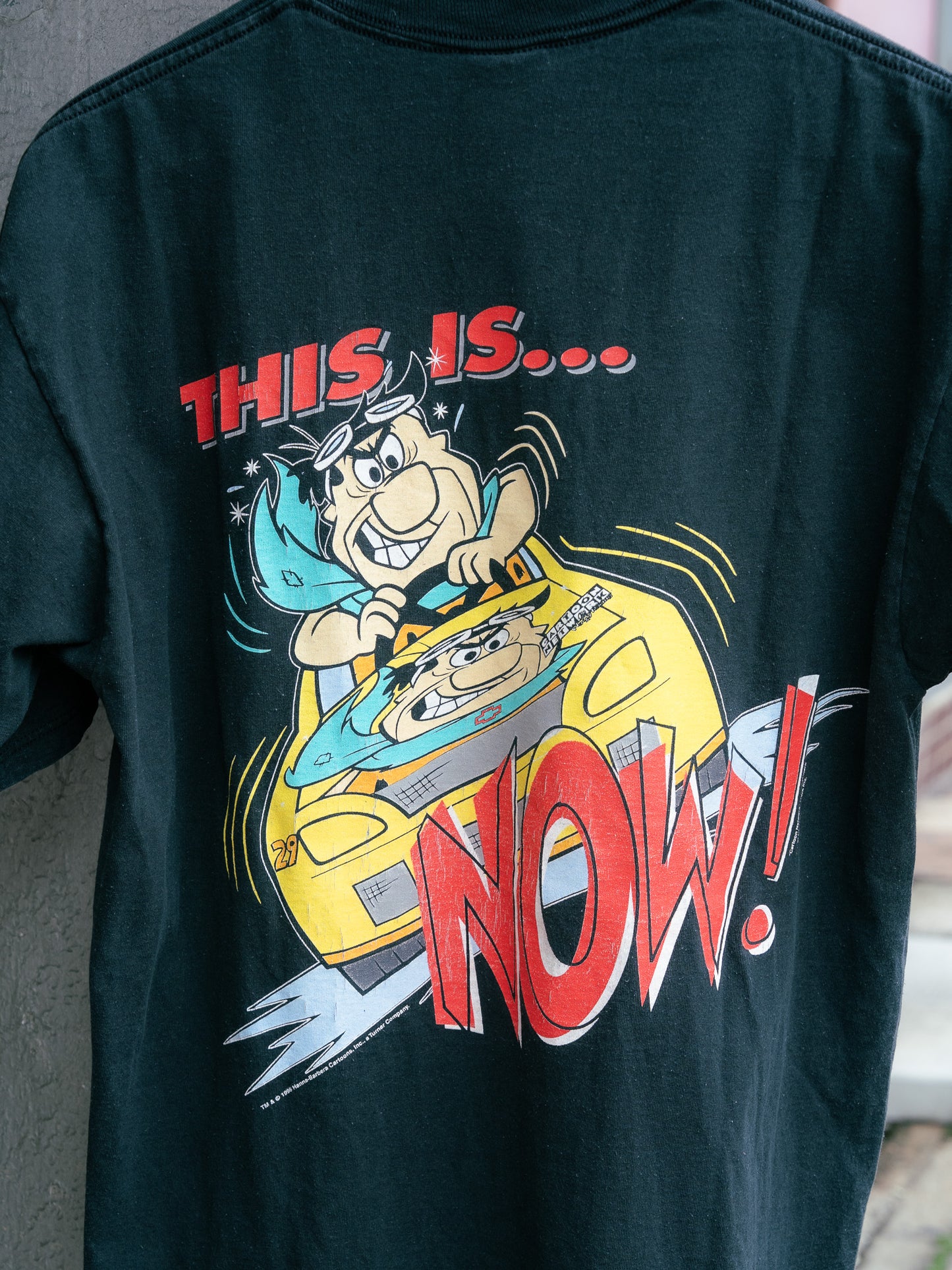 1990s "CHASE RACEWEAR" NASCAR x Flintstones Tee