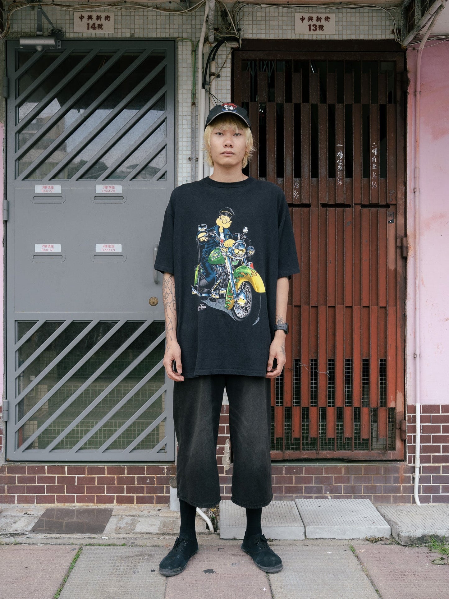 1993 "EXPER-TEE'S" Popeye Biker Tee