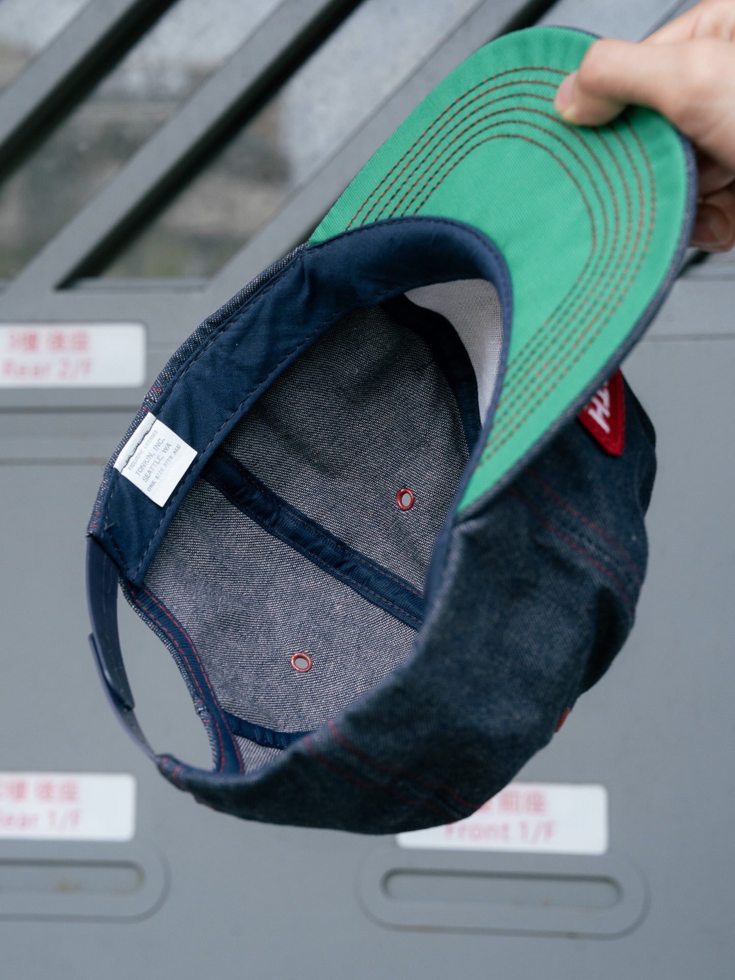 1980s-90s "TONKIN, INC." Kenworth Trucks Denim Snapback