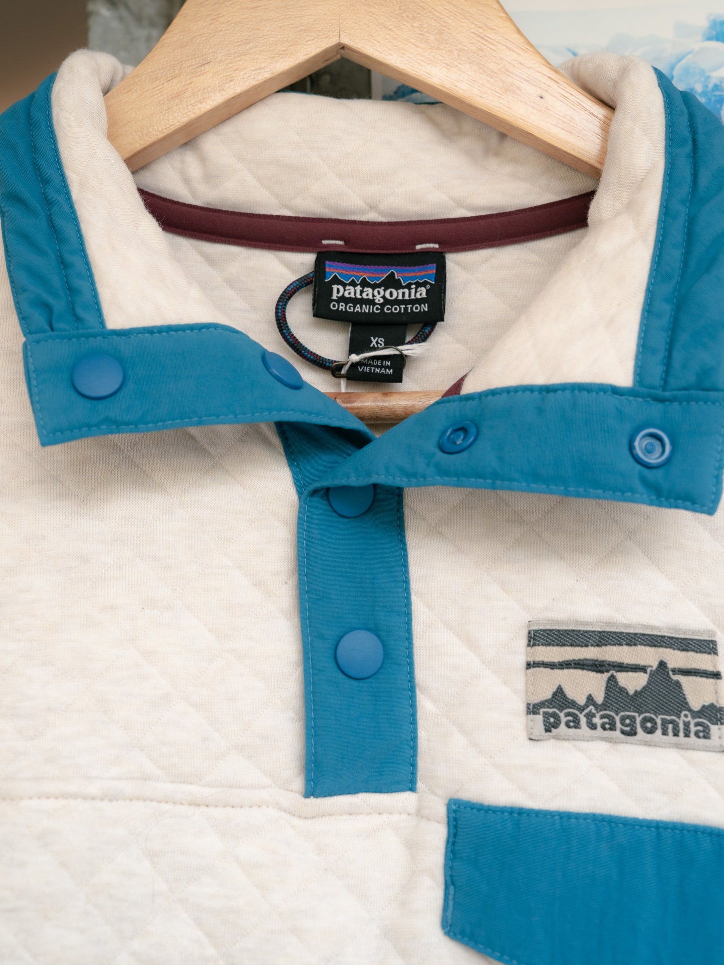 2015 "PATAGONIA" Organic Cotton Quilt Snap-T Pullover