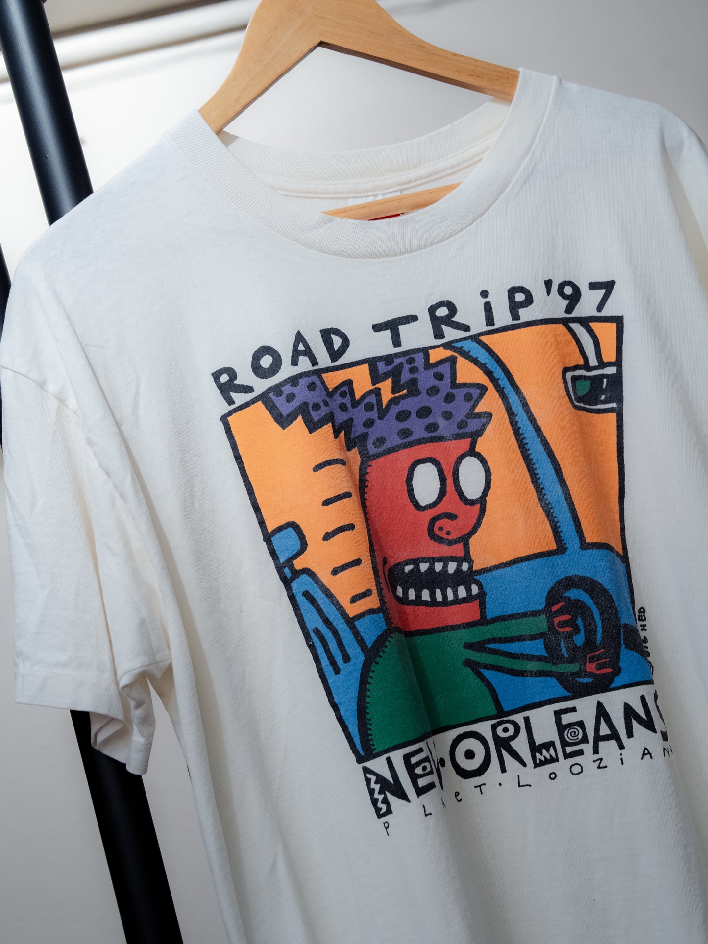 1990's "ANVIL" BIG HED New Orleans Tee