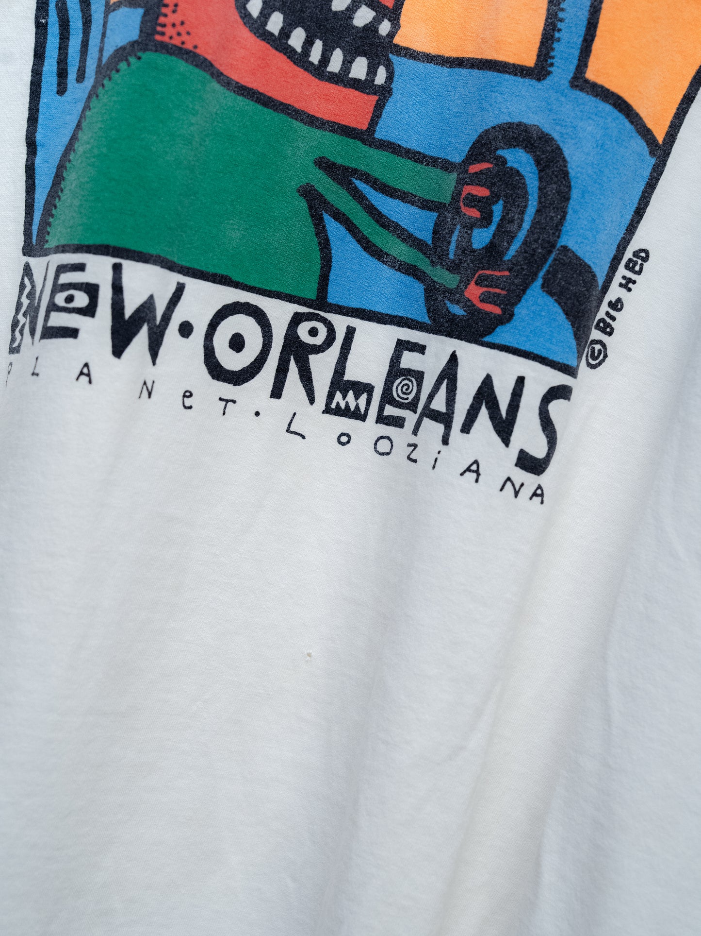 1990's "ANVIL" BIG HED New Orleans Tee
