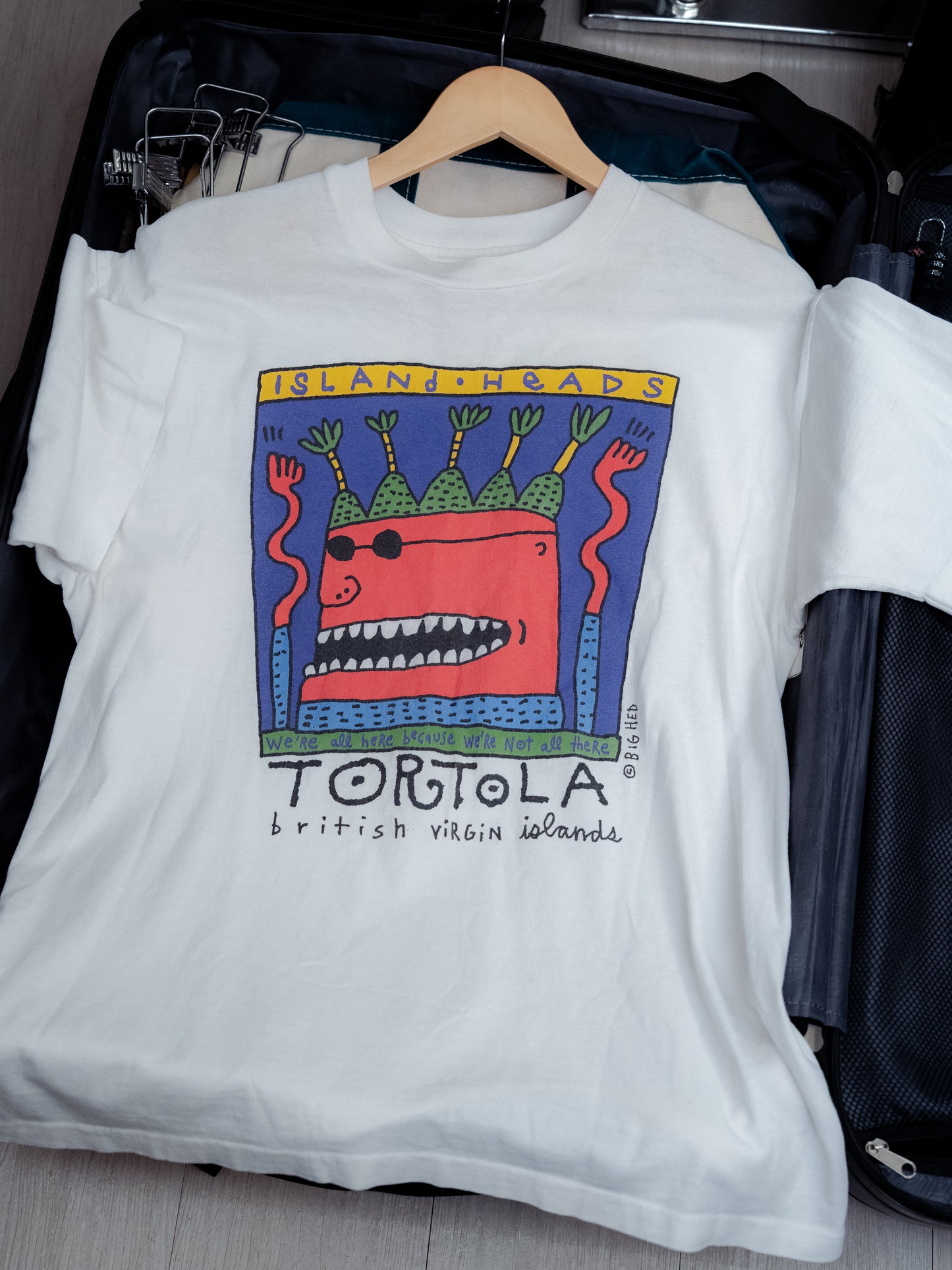 1990's "ANVIL" BIG HED Tortola Tee