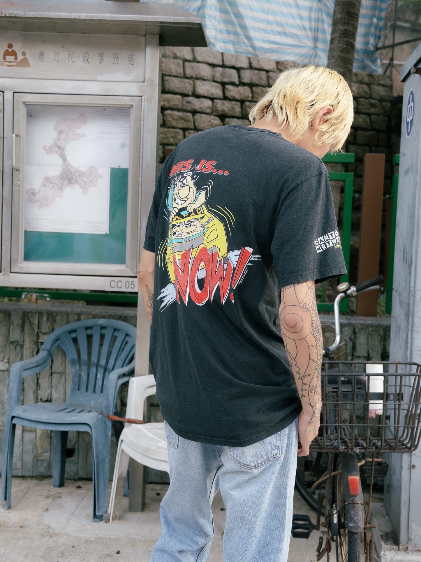 1990s "CHASE RACEWEAR" NASCAR x Flintstones Tee