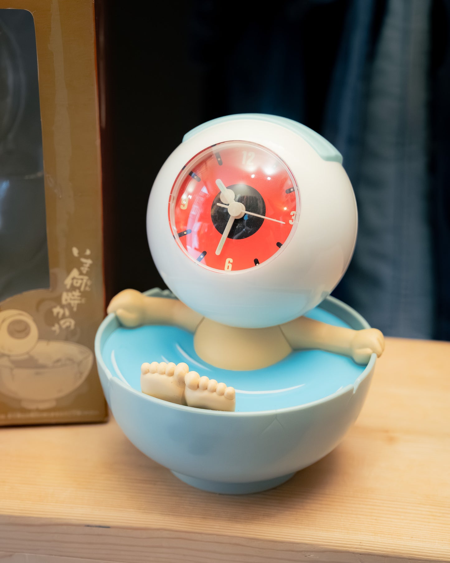 2007 ゲゲゲの鬼太郎 目玉おやじ 茶碗風呂 目覚まし時計 Clock