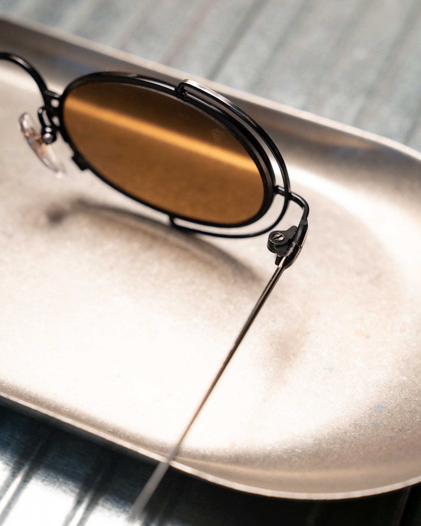 1990s Klaus RX Quality Gunmetal Sunglass