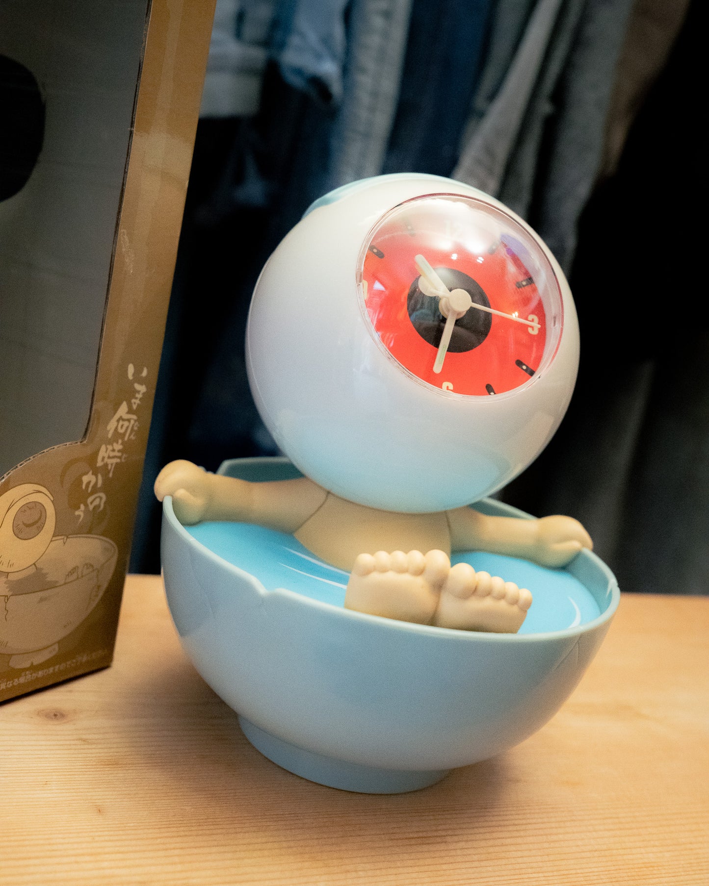 2007 ゲゲゲの鬼太郎 目玉おやじ 茶碗風呂 目覚まし時計 Clock