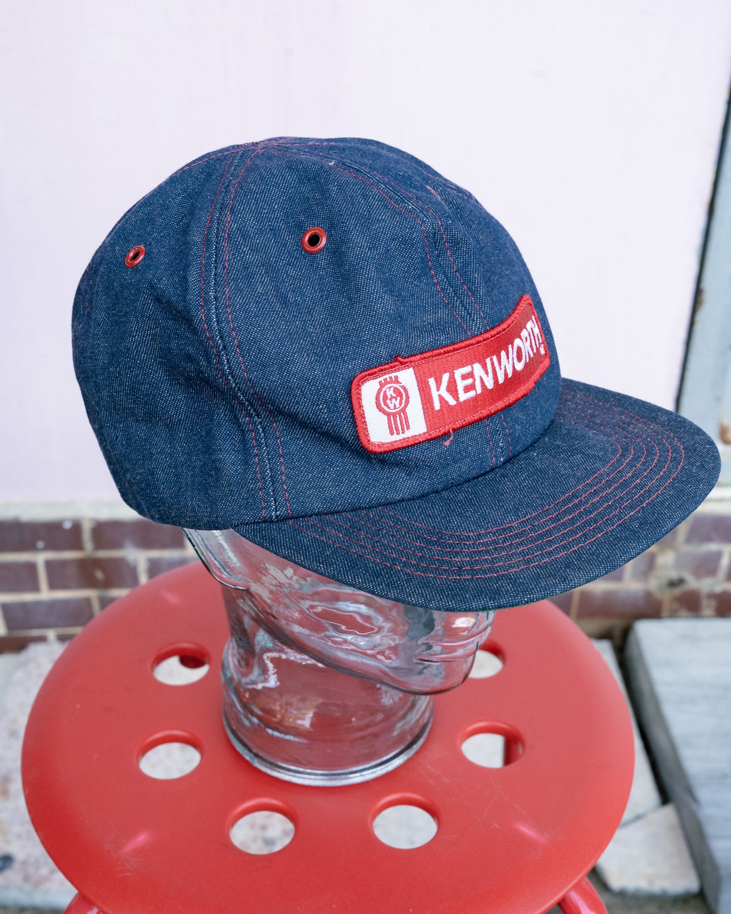 1980s-90s "TONKIN, INC." Kenworth Trucks Denim Snapback