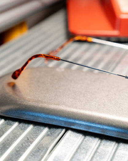 1990s Romaine Rimless Oval Copper Lens Sunglasses