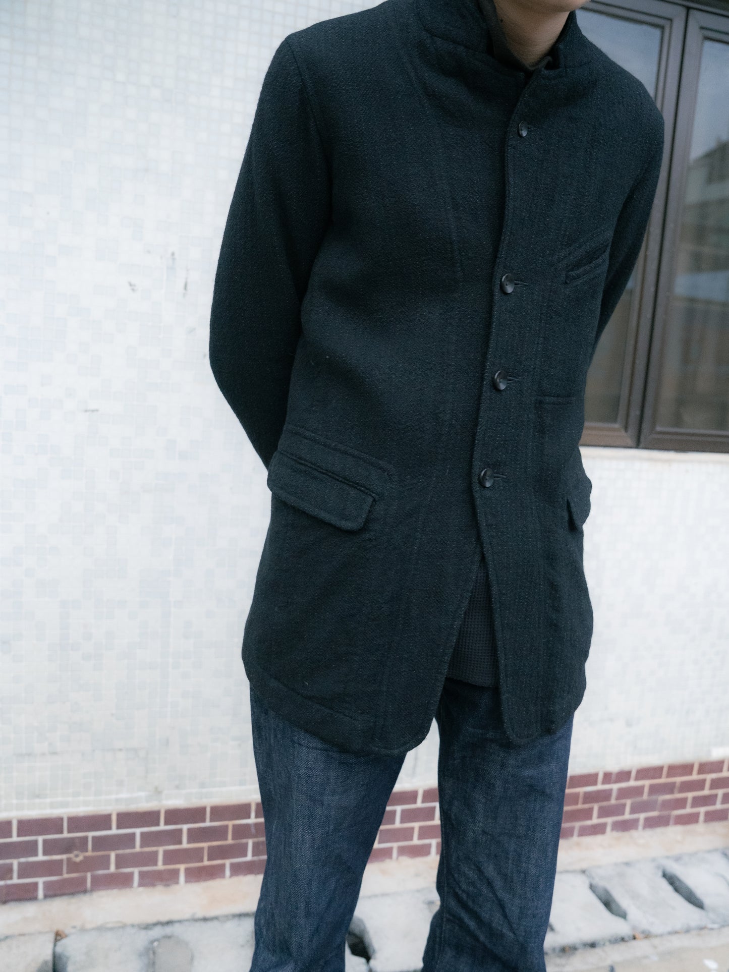 "THE VIRIDI-ANNE" Cotton Wool Jacket