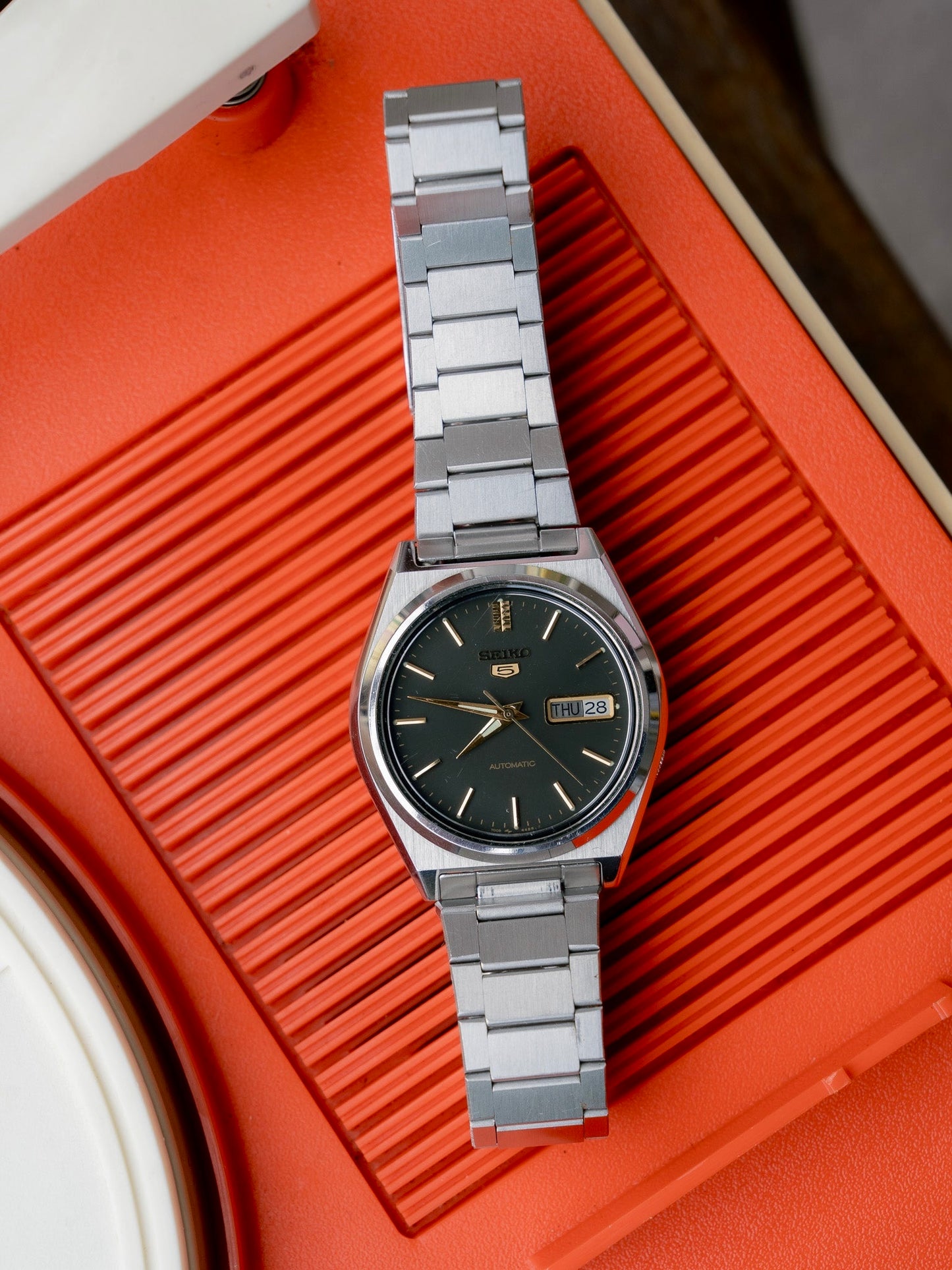 1991 SEIKO 5 Automatic 7009-876A Watch