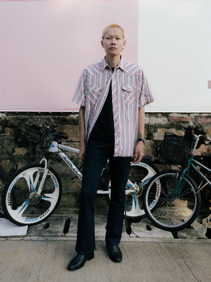 「Wrangler」珍珠按扣短袖襯衫