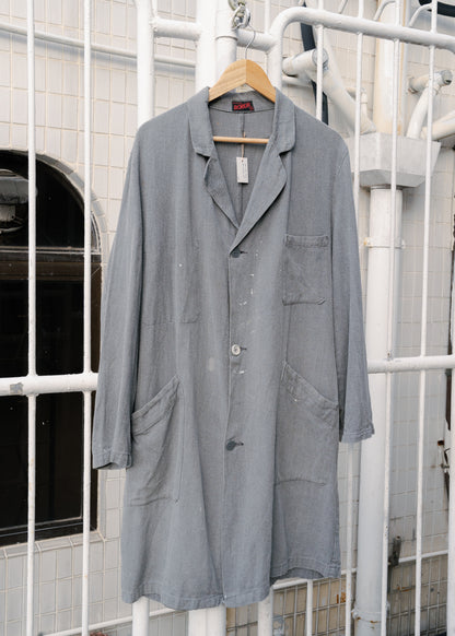 1950-60年代「ROBUR」法國黑色錢布雷大衣